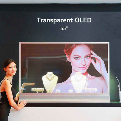 Китай Экран касания салонов красоты прозрачный ОЛЭД/55&quot; дисплеи рекламы андроида поставщик