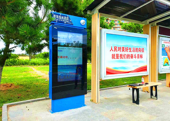 Китай Мулти функциональные на открытом воздухе экраны рекламы цифров для автобусной остановки автобусной остановки поставщик