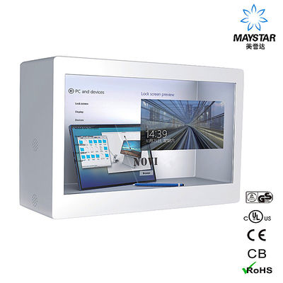 Китай Коробка дисплея ЛКД высокого разрешения прозрачная, прозрачная витрина дисплея поставщик